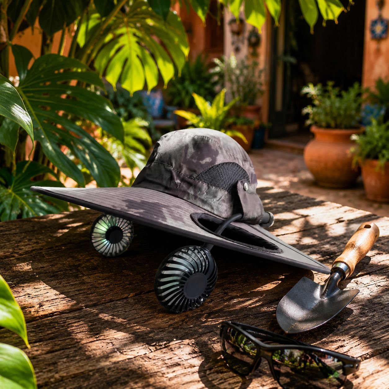 Sombrero de pescador de verano camuflajeado, protección solar y colores variados