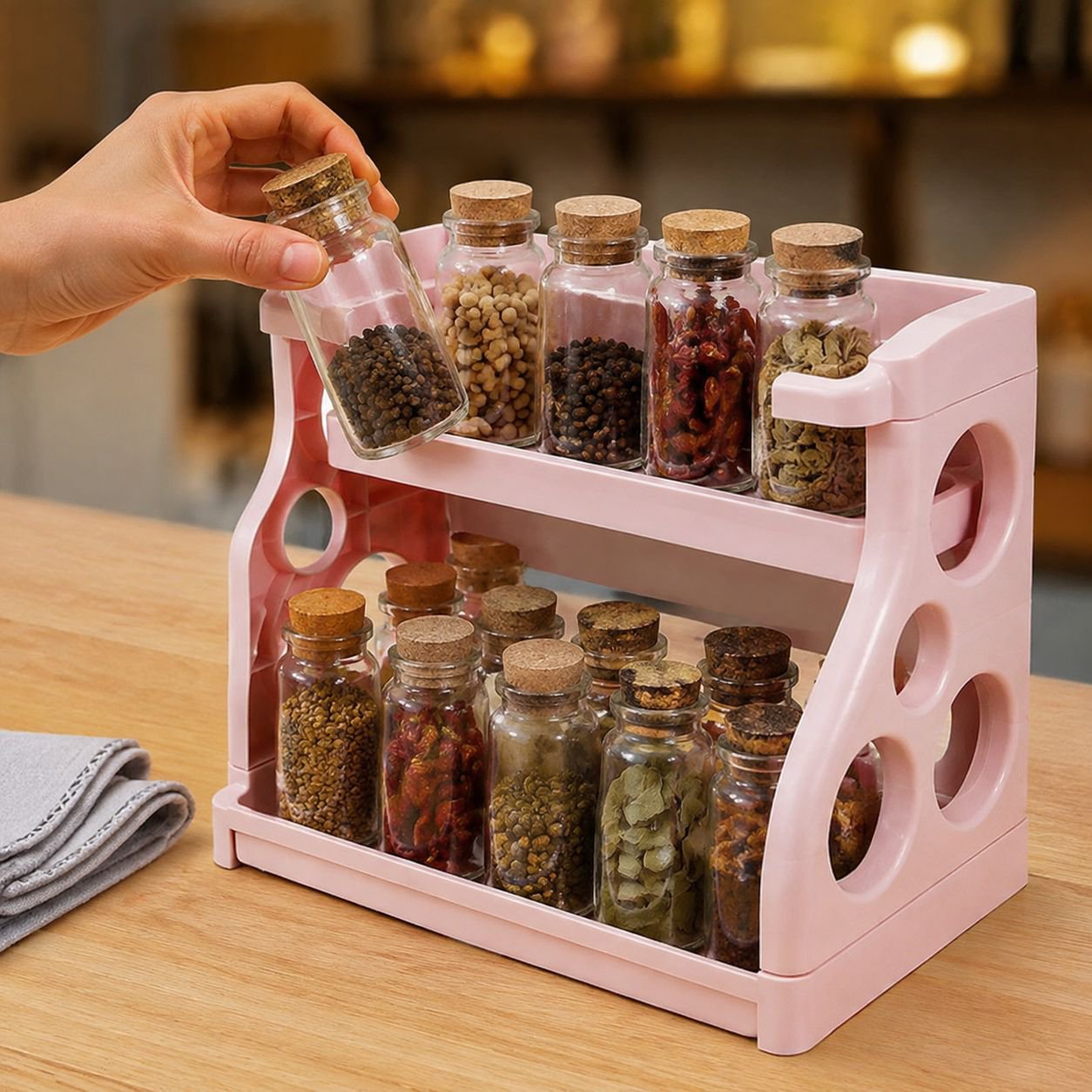 Desktop double-layer storage rack simple high-value two-layer desktop multi-functional student stora