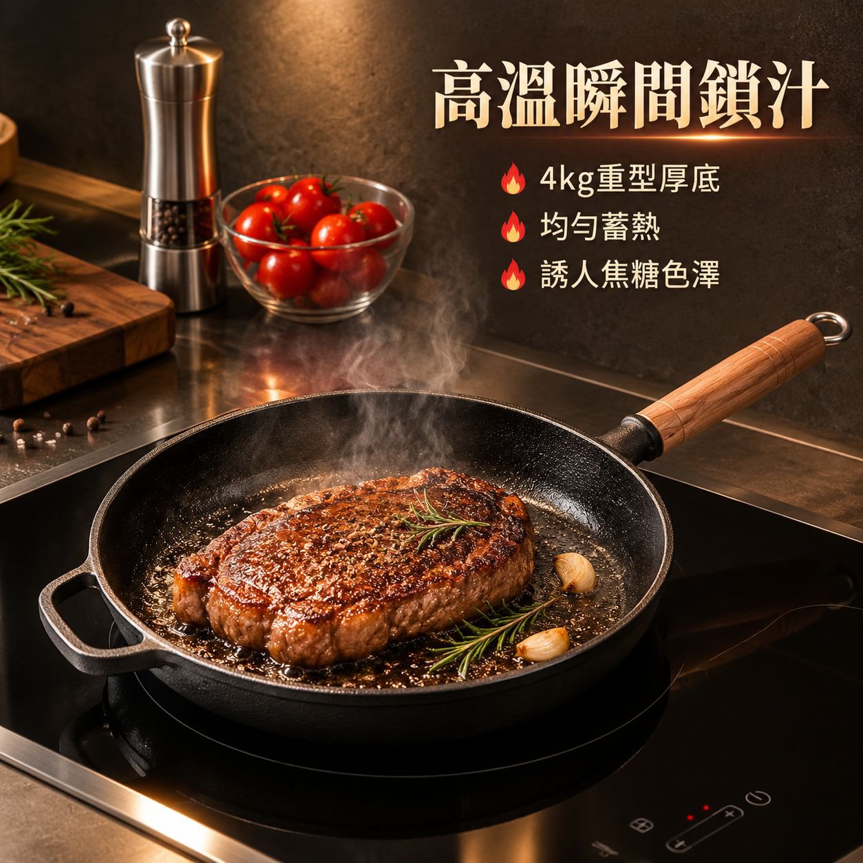 厚底牛排專用煎鍋