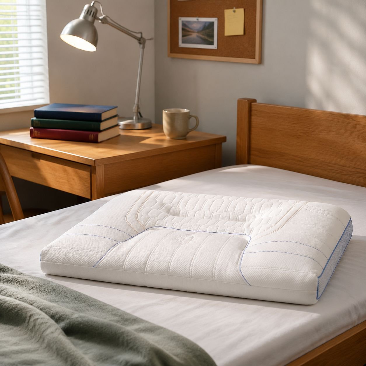 Hypoallergenic latex pillow for restful sleep