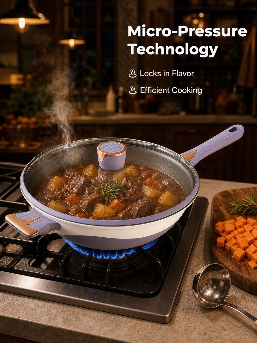 Multi-Functional Micro Pressure Stir-Fry Pot