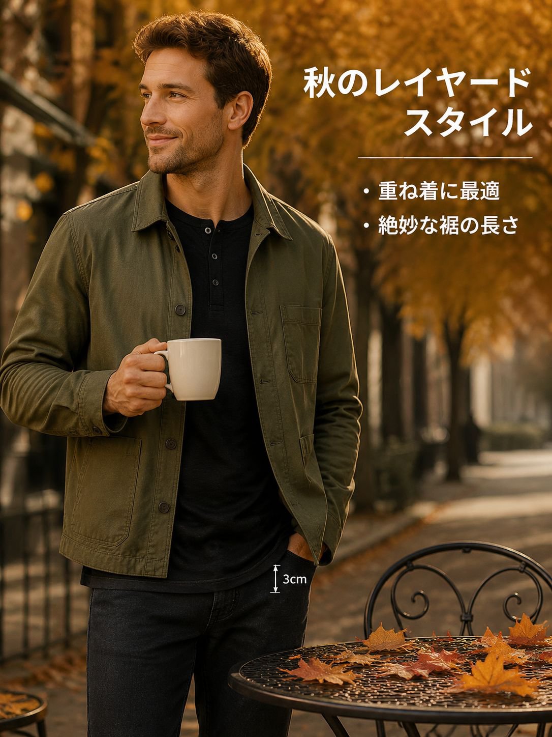 トレンドの着回し長袖Tシャツ