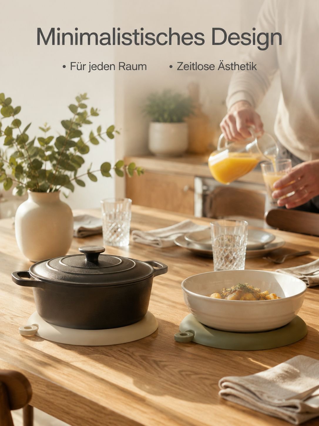 Silikon Untersetzer Hitzebeständige Tischmatte