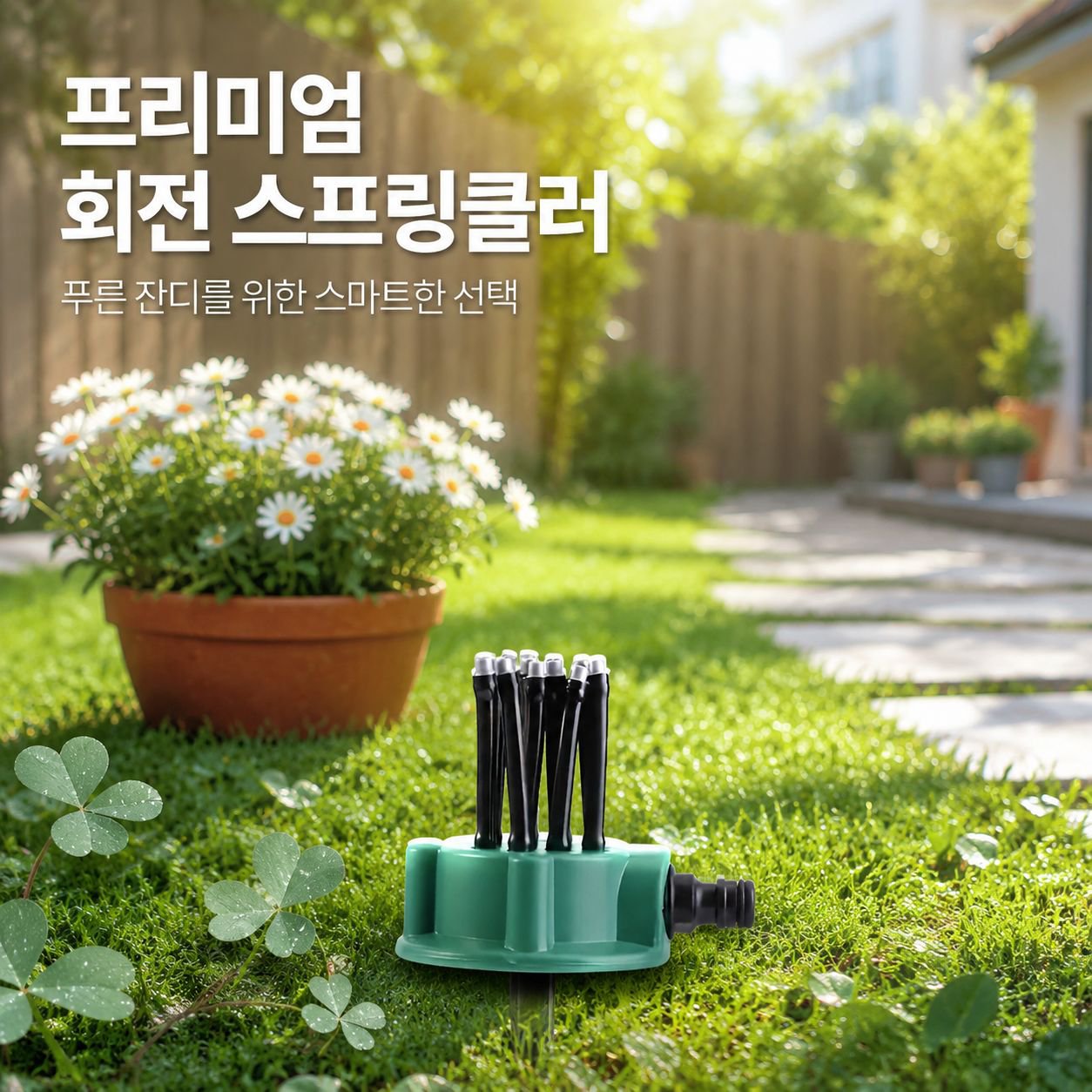360도 자동 회전 정원용 스프링클러 헤드 도구