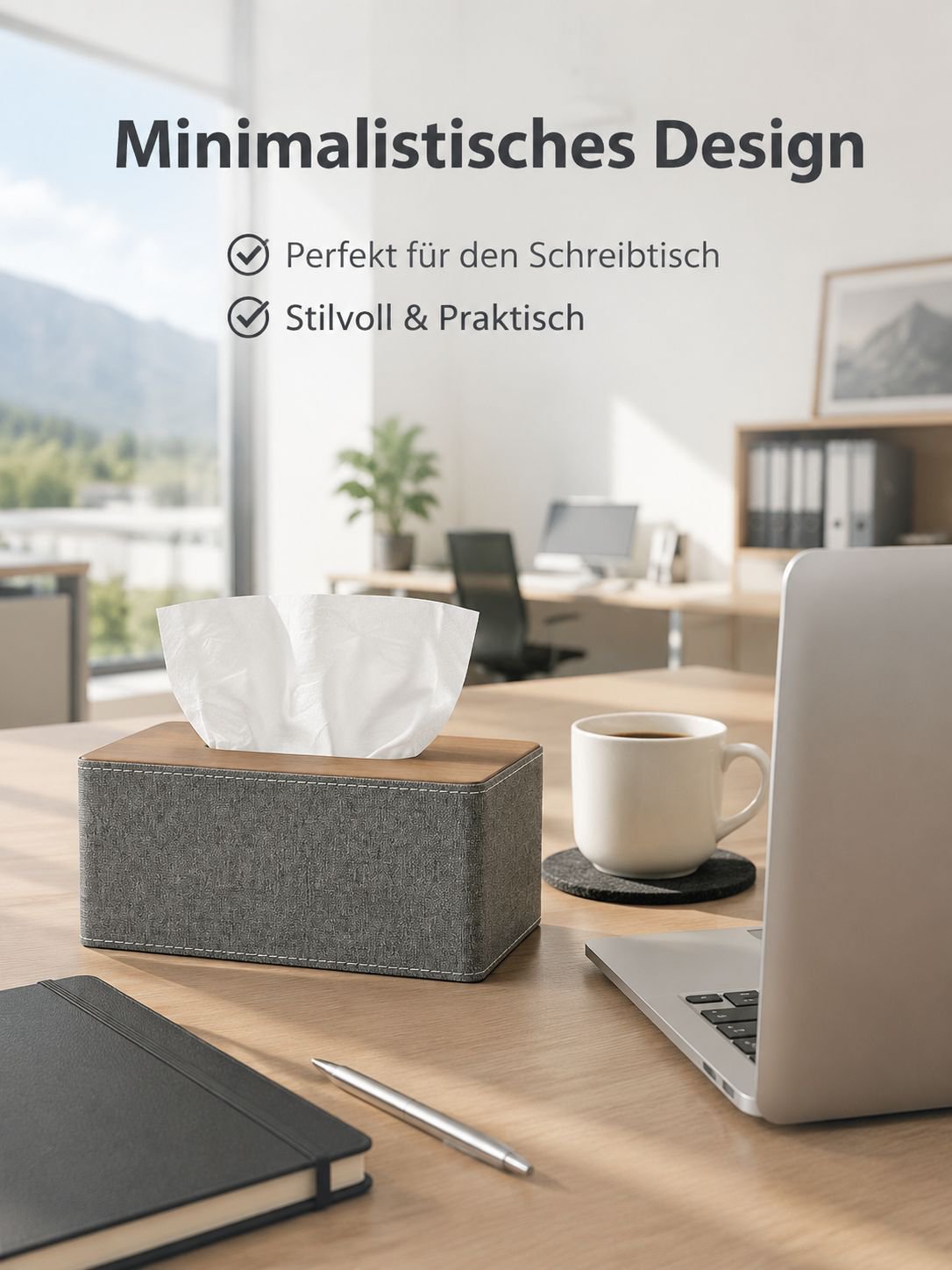 Haushalt Holz Taschentuchspender Quadratisch