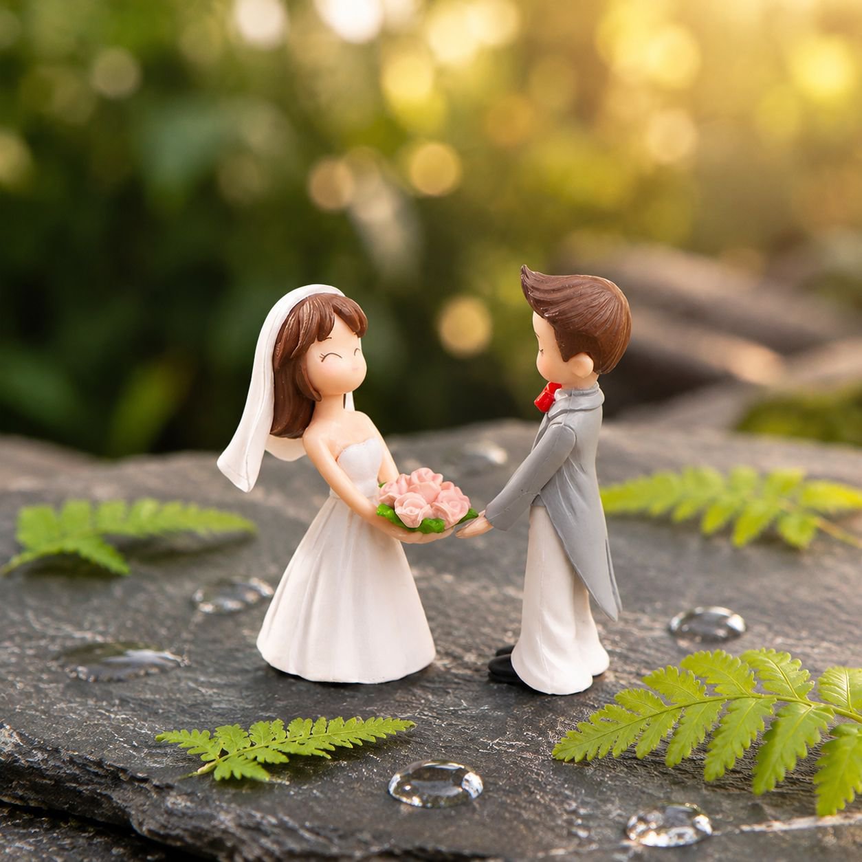 Miniaturfiguren fuer Mikro-Landschaften, Blumenstraeusse und Tortendekoration