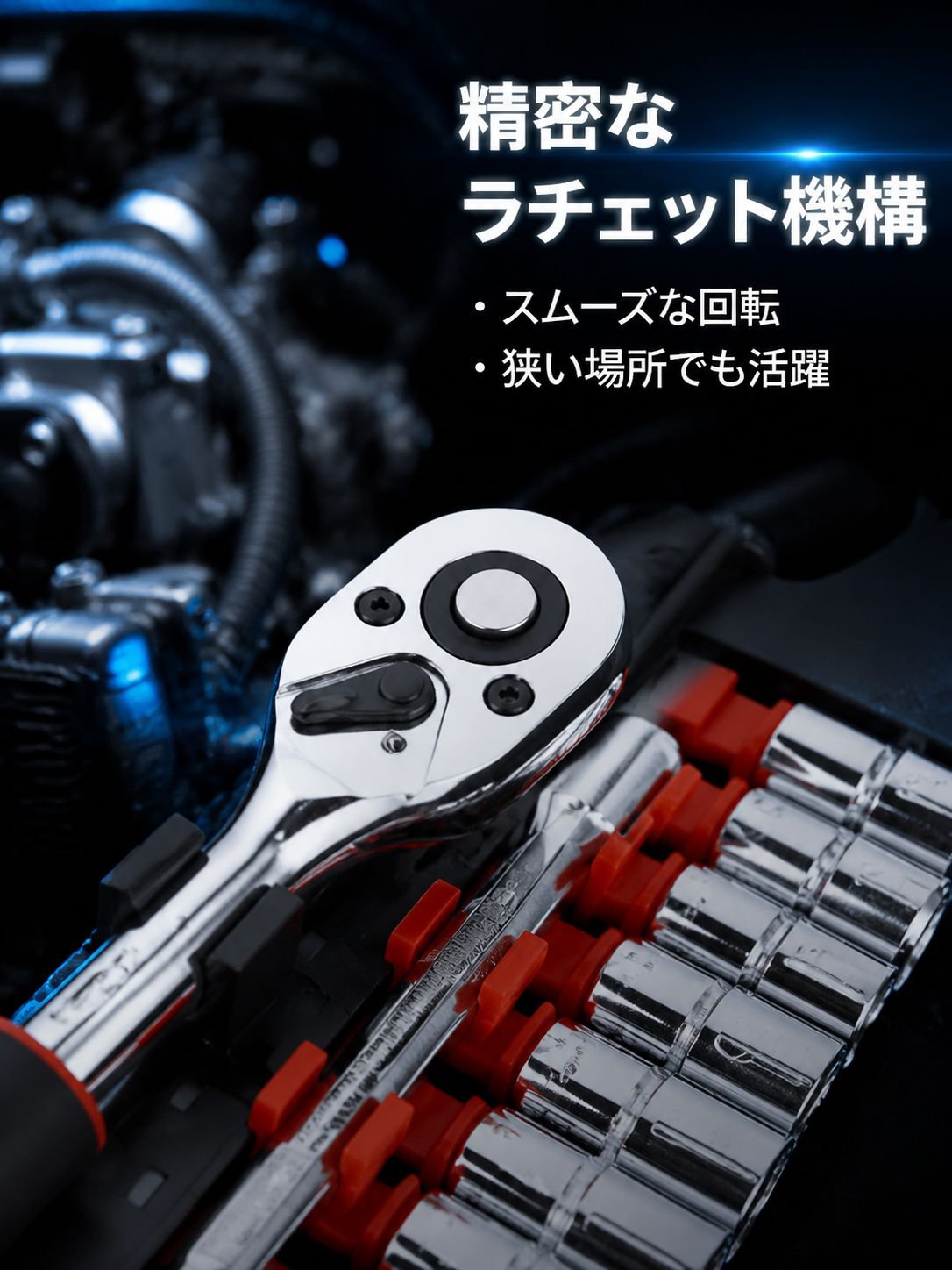バイクメンテナンスに便利な六角レンチ各サイズ