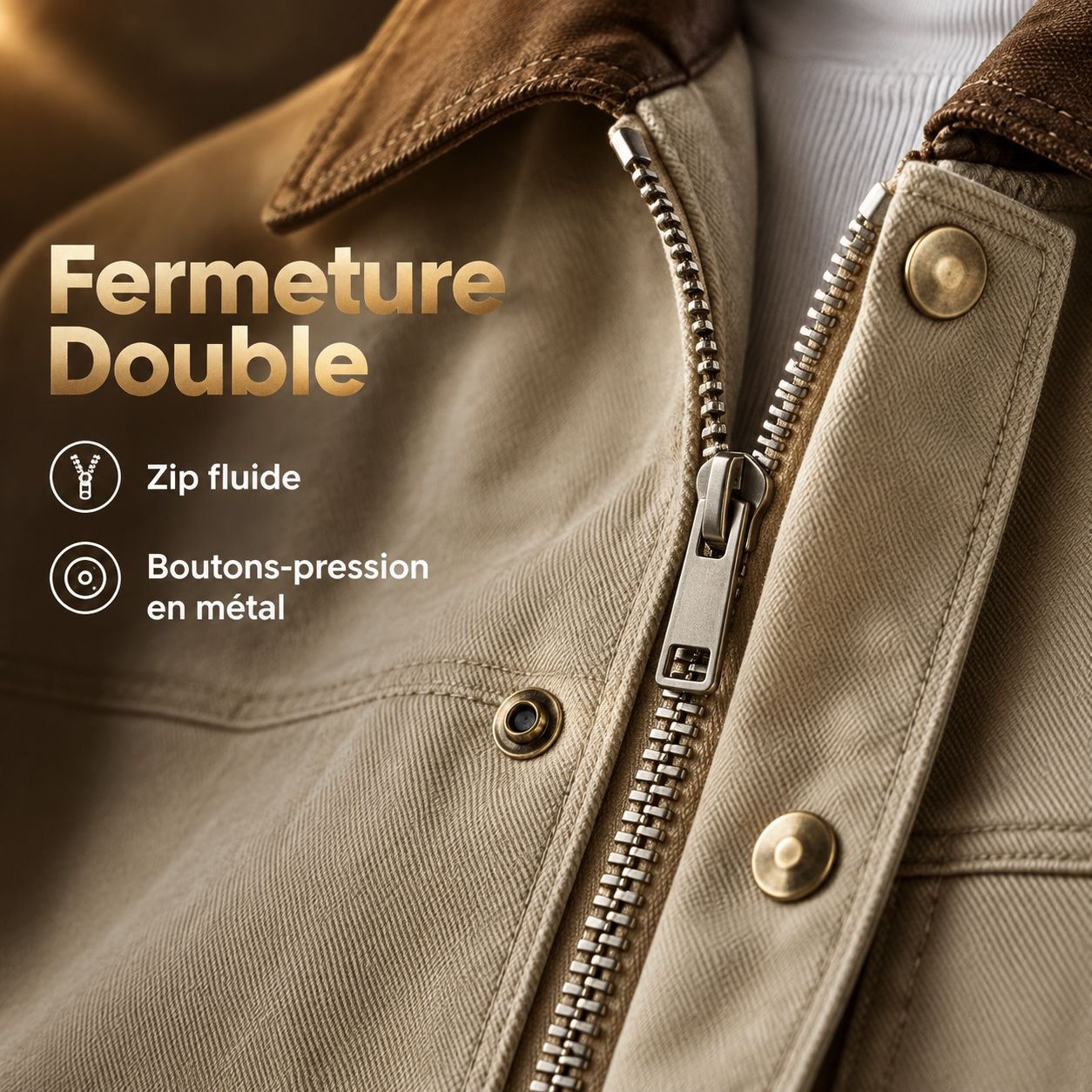 Veste homme en denim vintage style américain