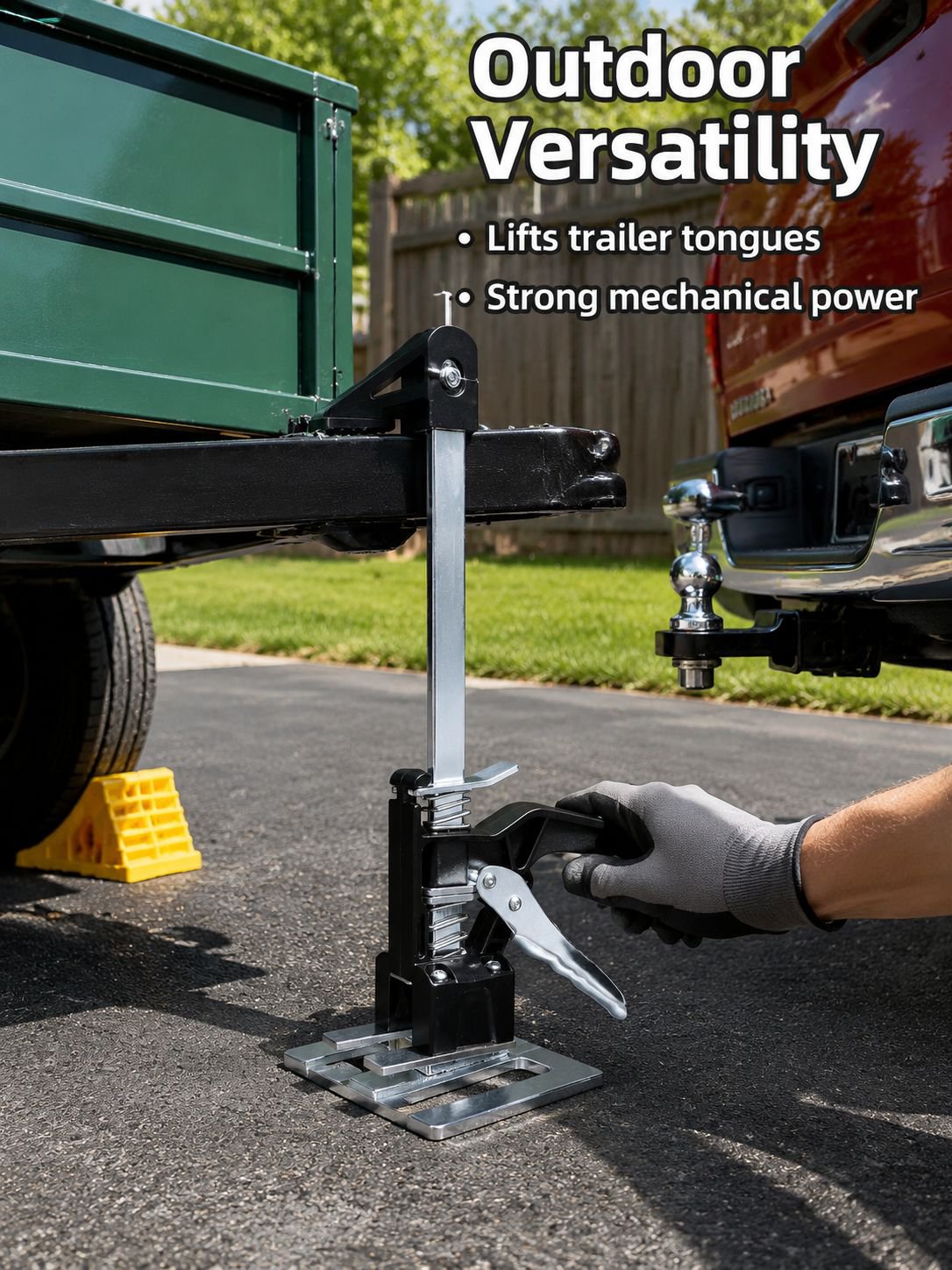 Ergonomic and user-friendly furniture lifting jack in action
