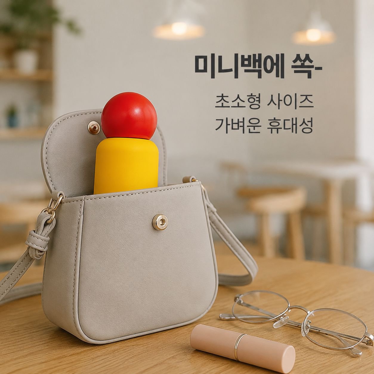 작고 휴대하기 좋은 보온병