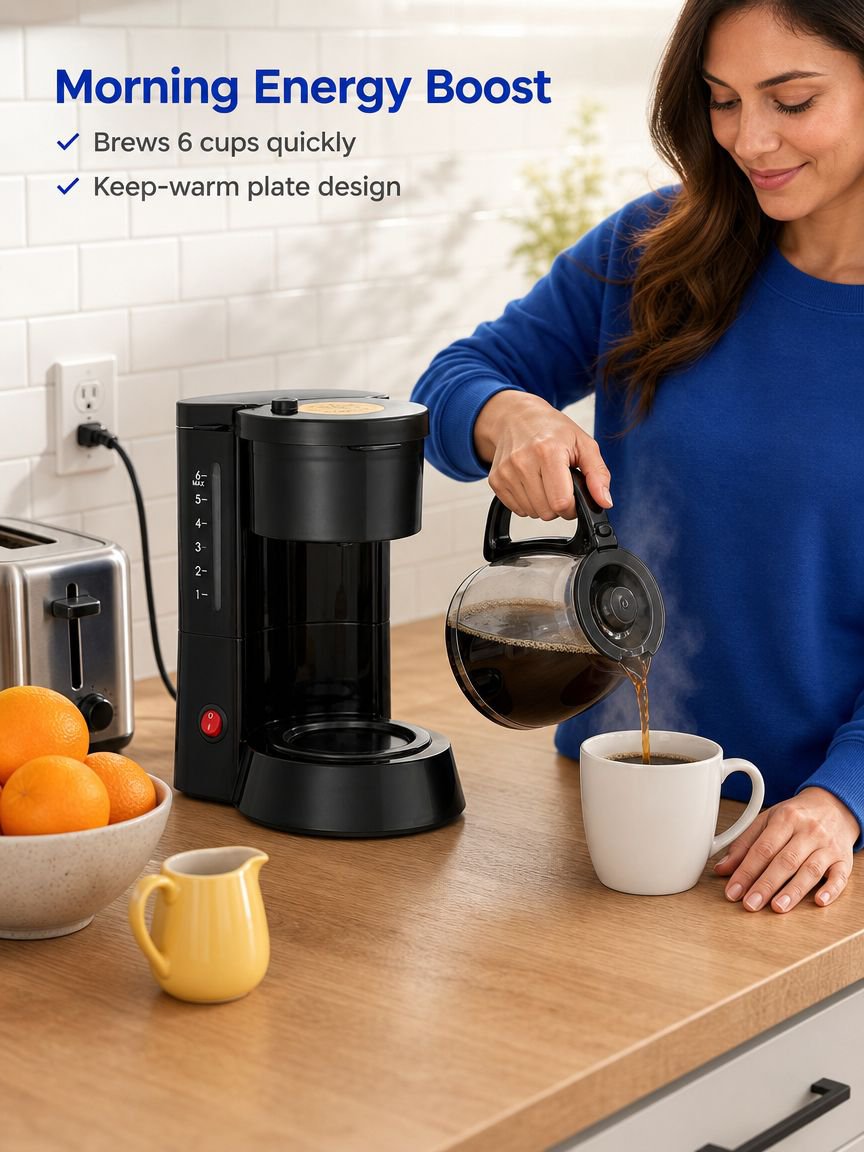 Large Capacity Drip American Coffee Maker
