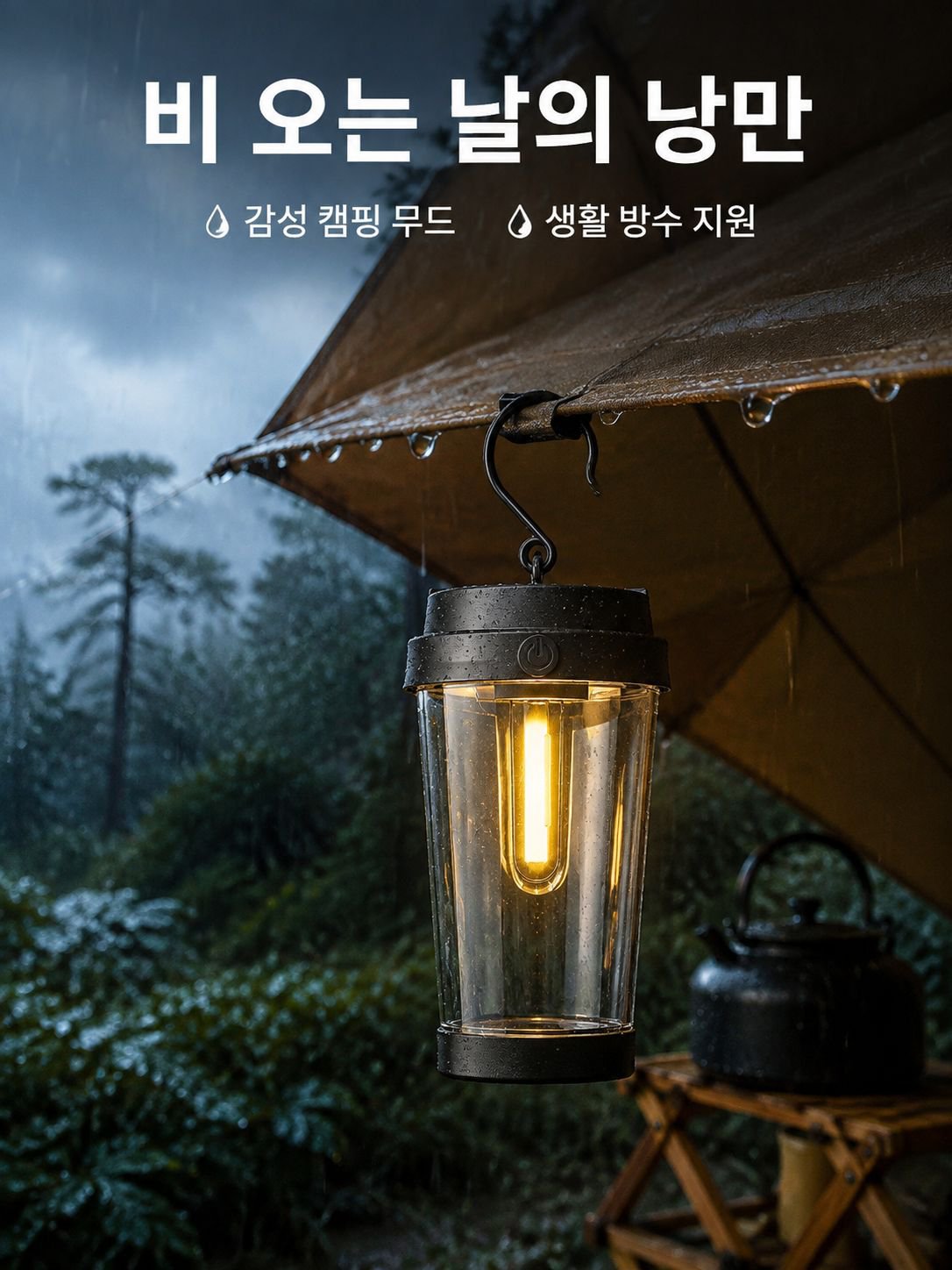 방수 레트로 캠핑 랜턴