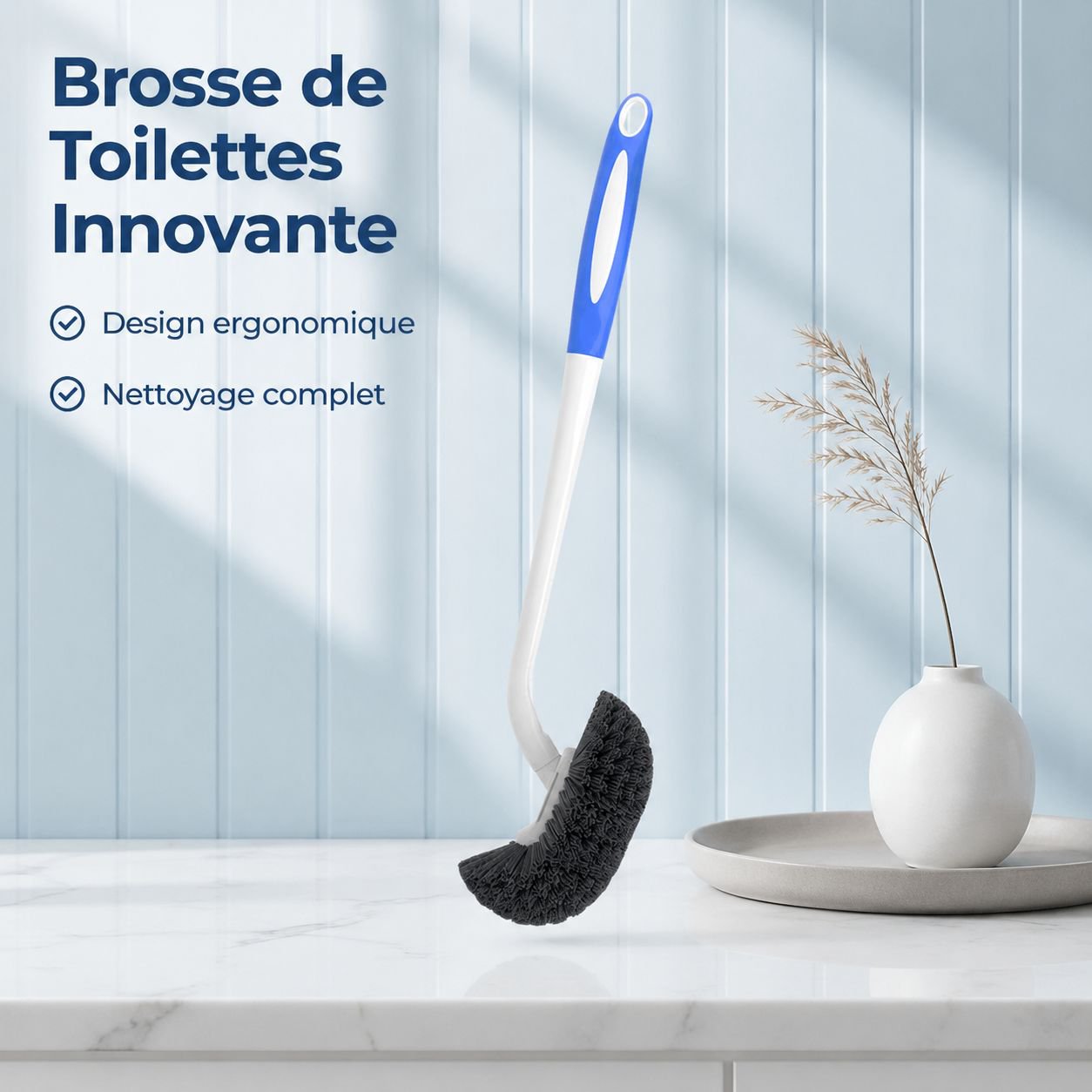Brosse de toilette à long manche