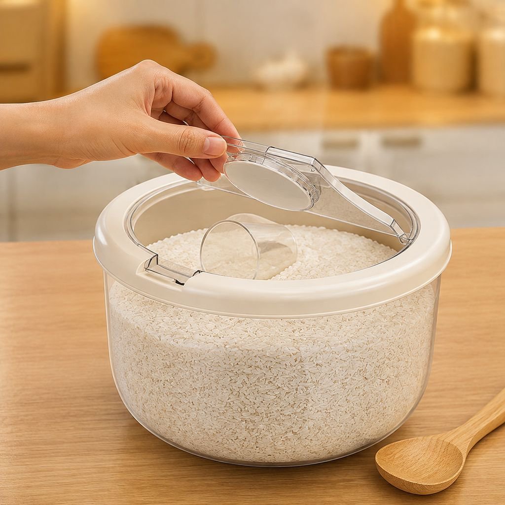 Contenedor de arroz hermético de grado alimenticio