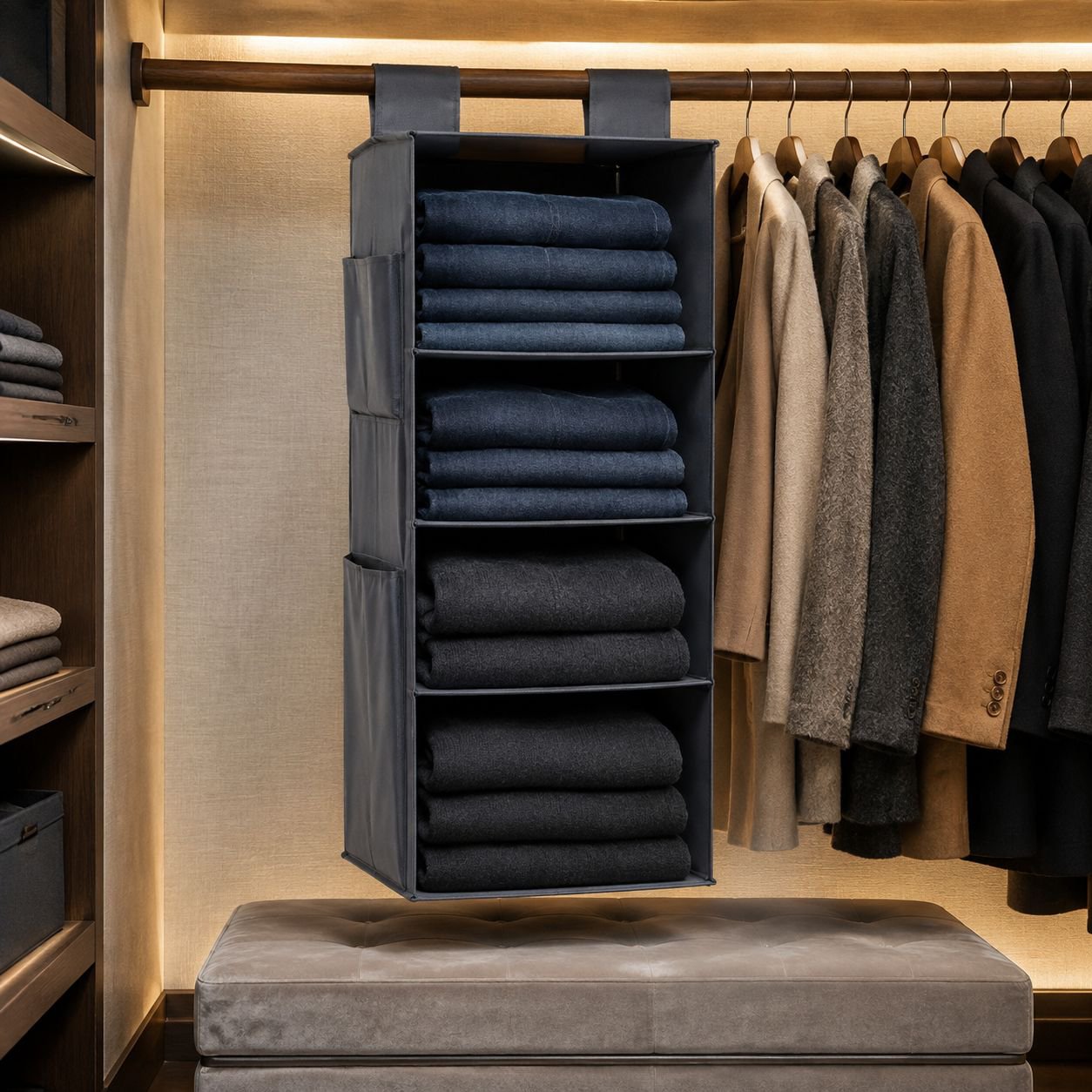 Sac de rangement multicouche pour vêtements et objets divers