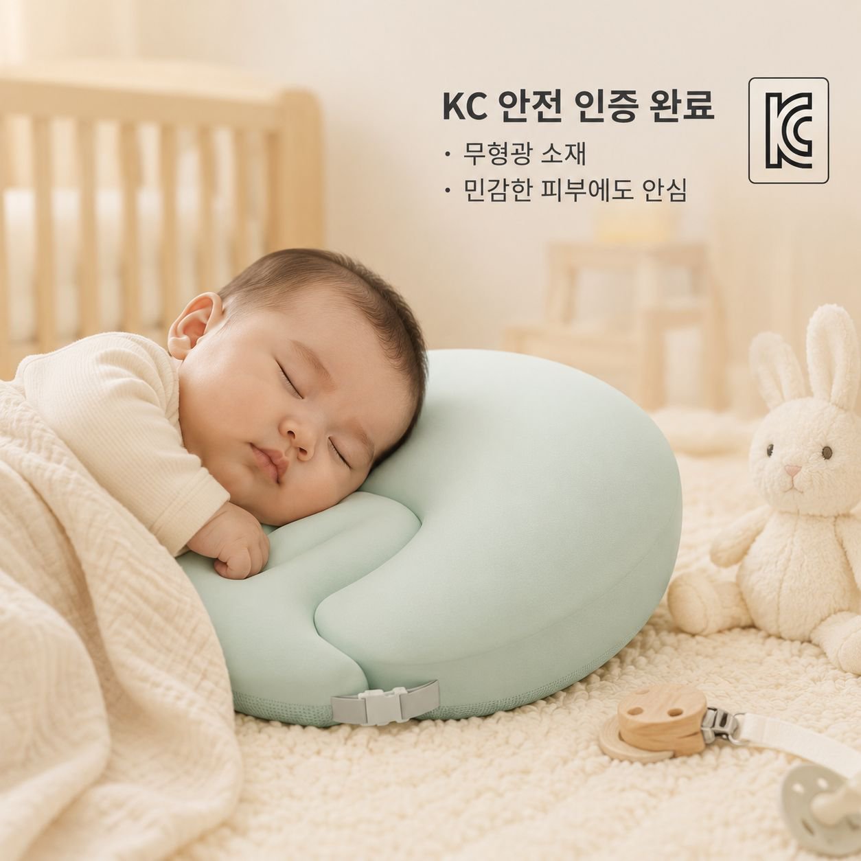 신생아 경사 구토 방지 수유 베개