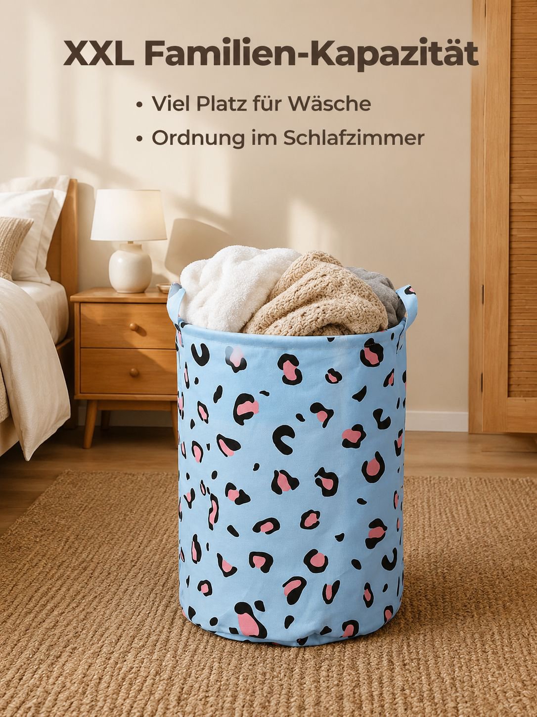 Wasserdichter Stoff-Wäschekorb