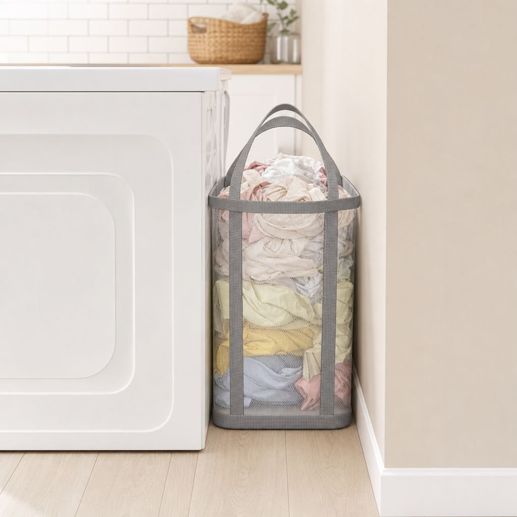 Wall-Mounted Foldable Household Toy and Laundry Basket Storage Bucket