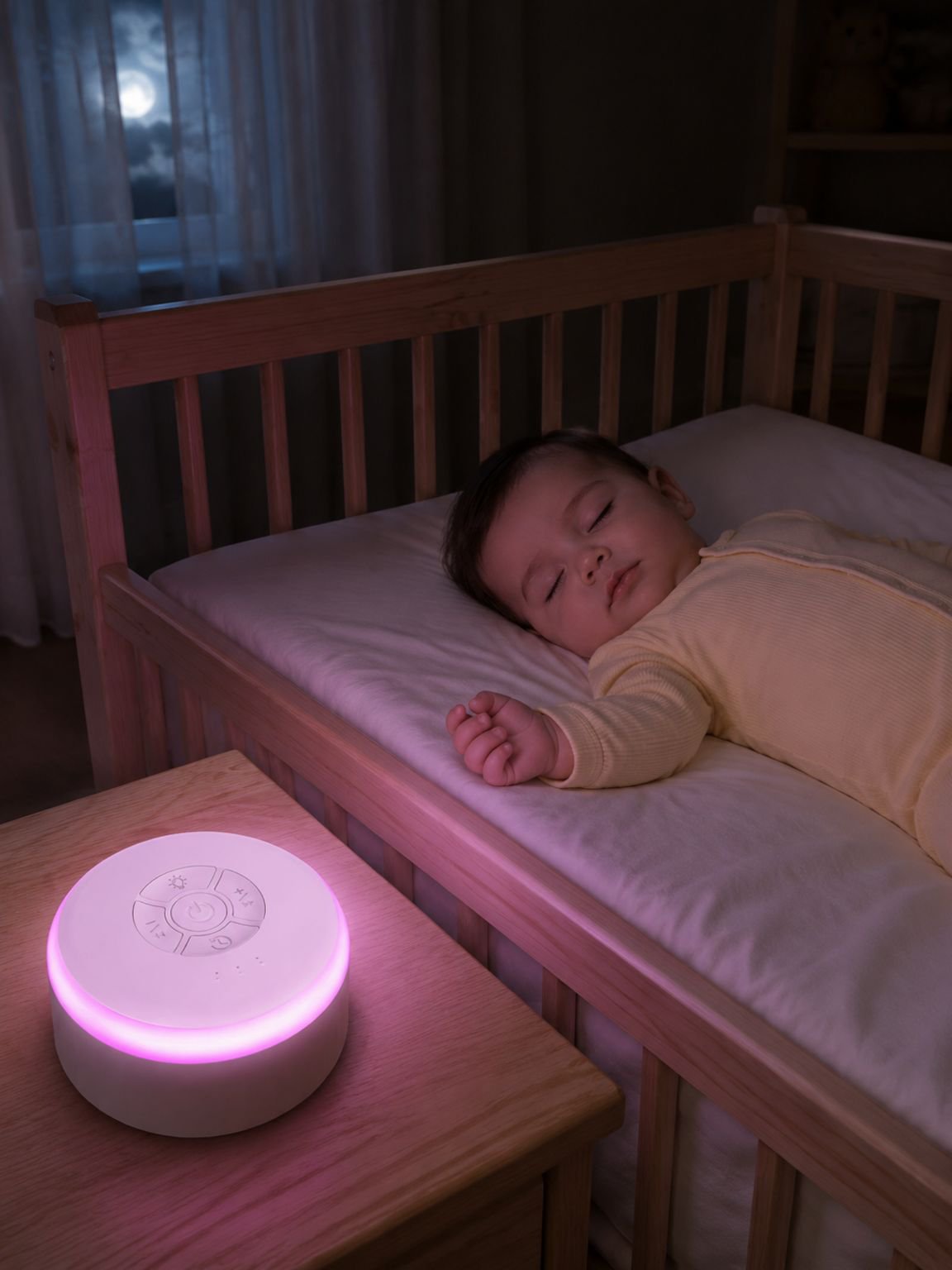 Lámpara nocturna musical inteligente para ayudar a dormir bebés