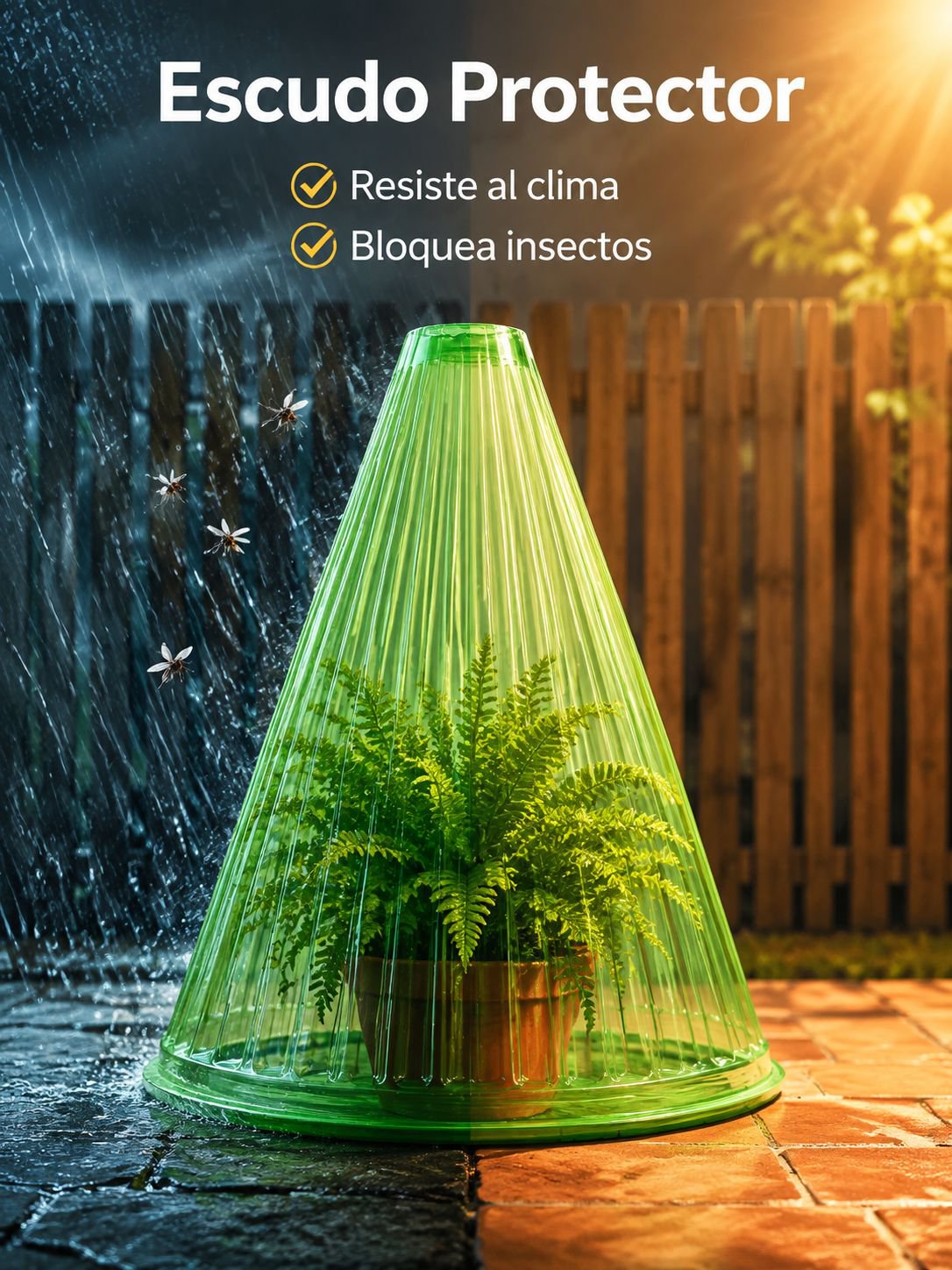 Protector de crecimiento para plantas, funda para guardarropa de jardín, reutilizable y desmontable