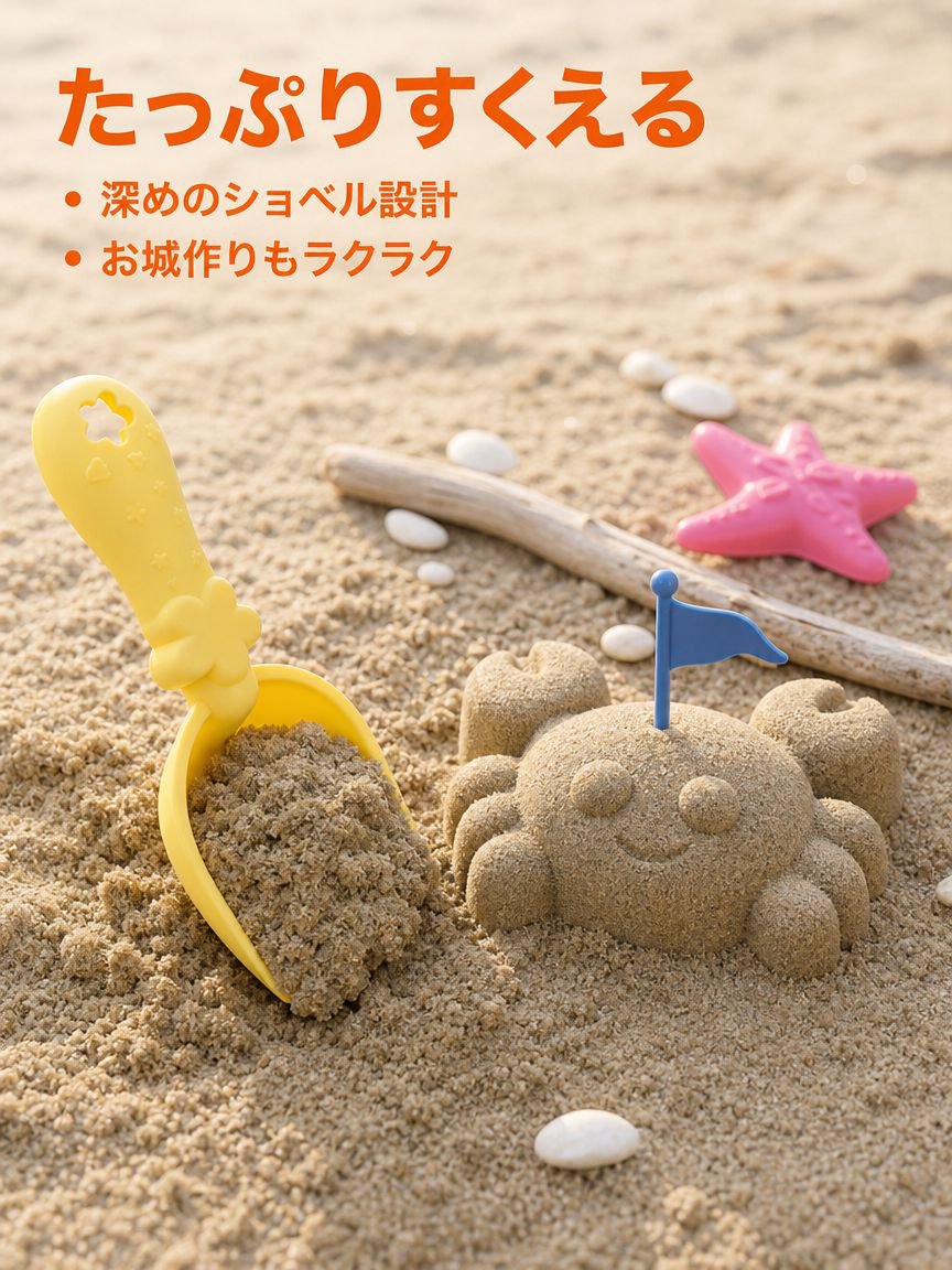 子供用ビーチ掘削車おもちゃセット