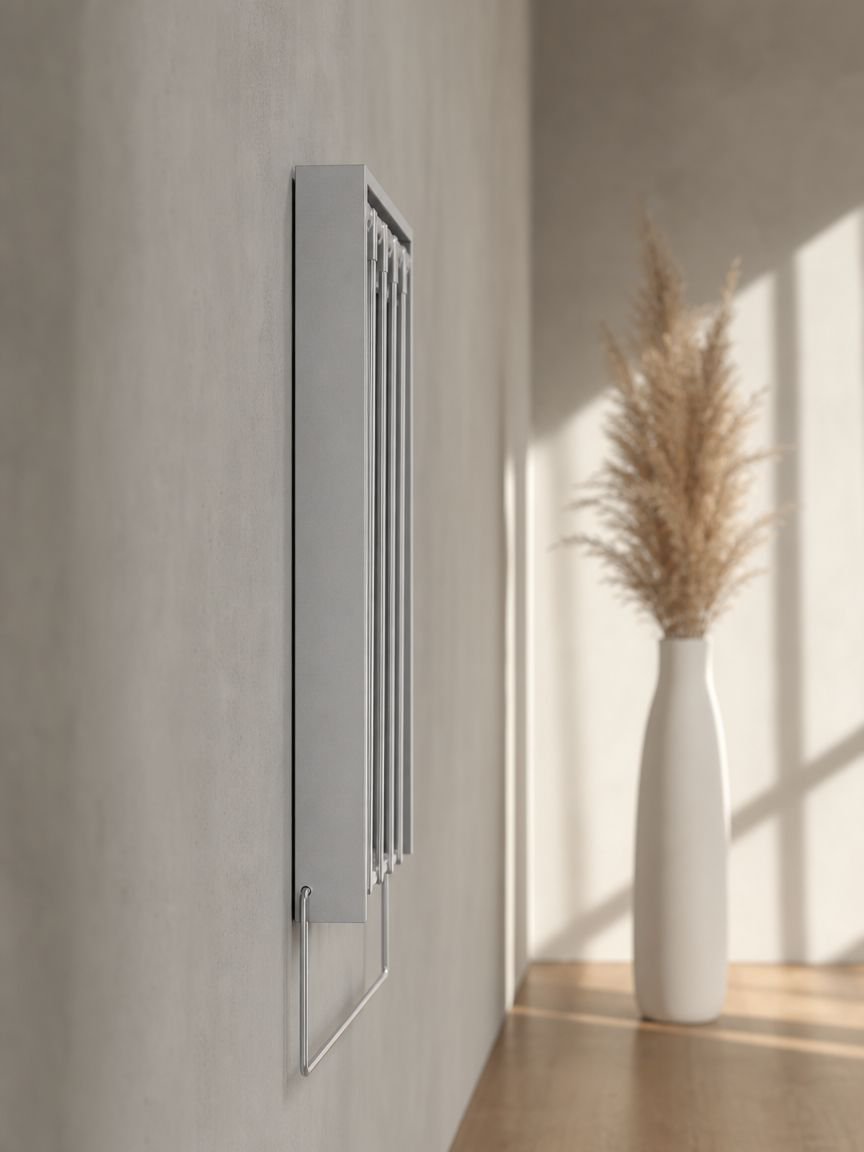 Easy-to-install invisible folding wardrobe rack
