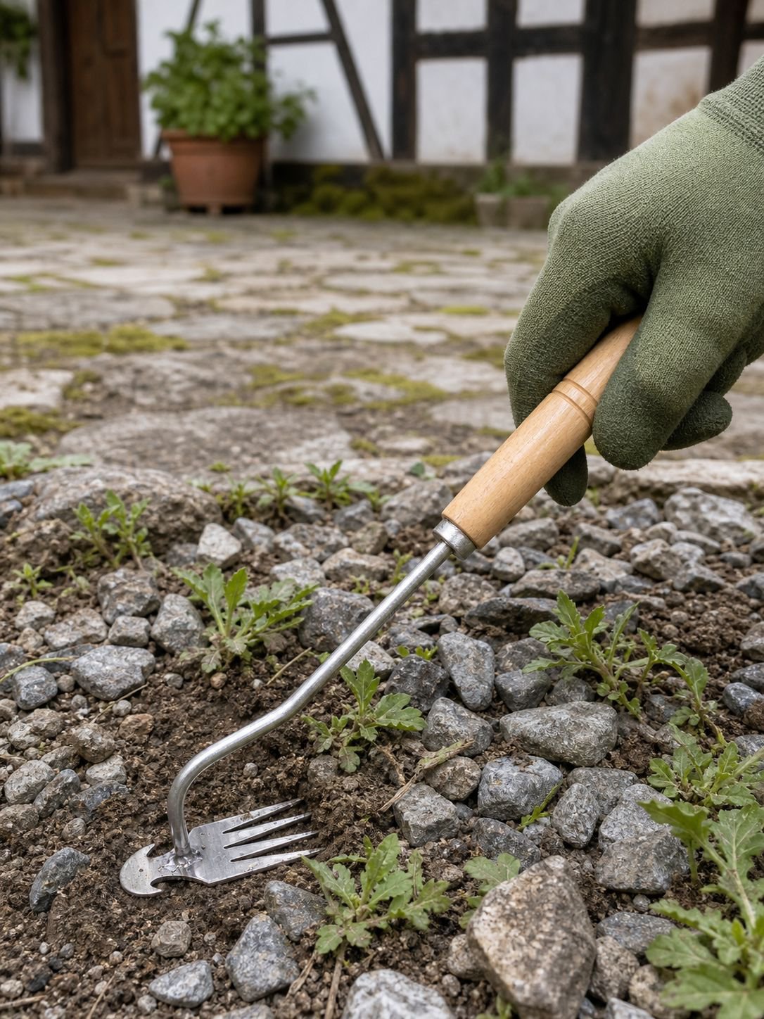 Gartenwerkzeug Set mit Unkrautschaufel und Harke