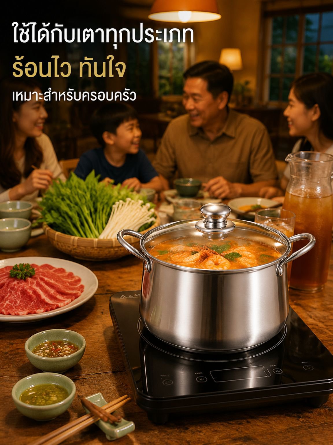 หม้อสแตนเลสสำหรับทำอาหาร