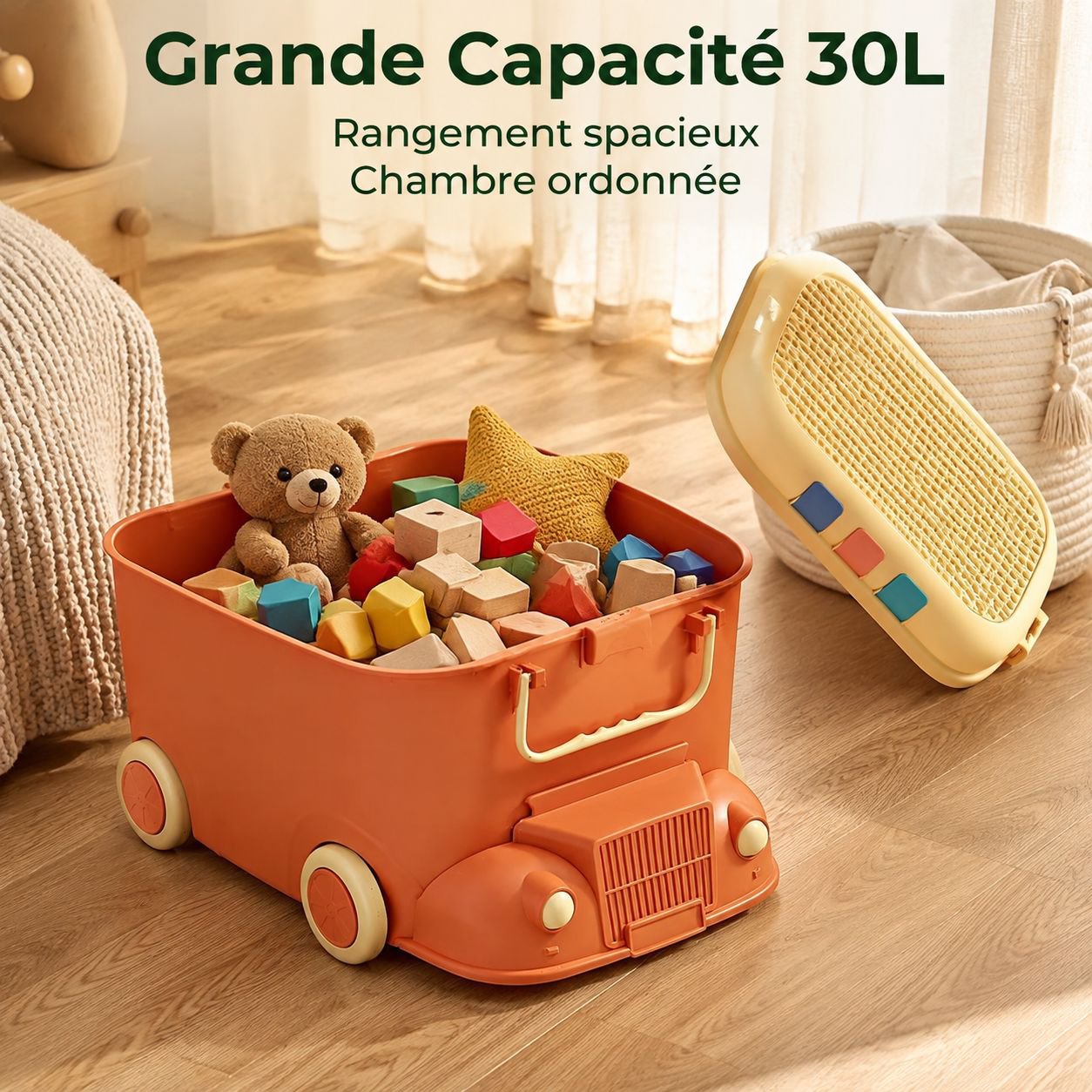Boîte de rangement de jouets de Locomotive, boîte de rangement domestique, boîte de rangement de pet
