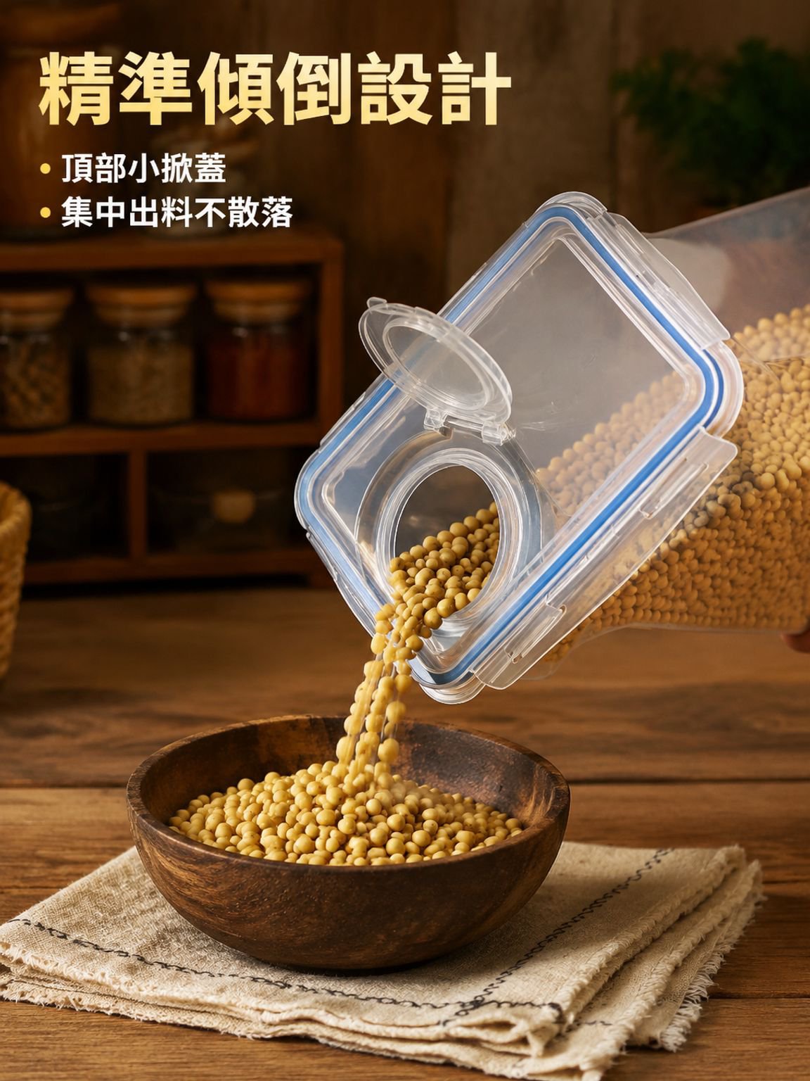 透明塑料儲物罐