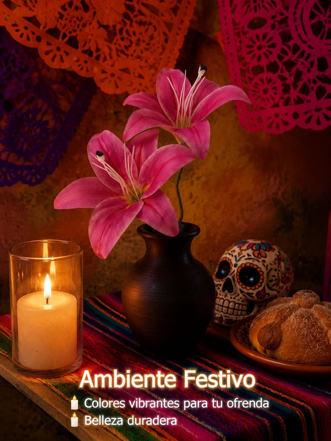 Adornos de flores artificiales