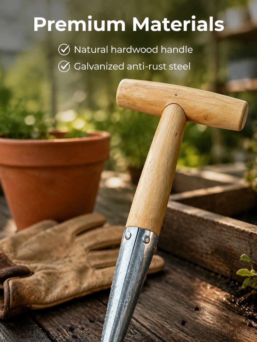 Multi-functional Gardening Hole Punch and Transplanter