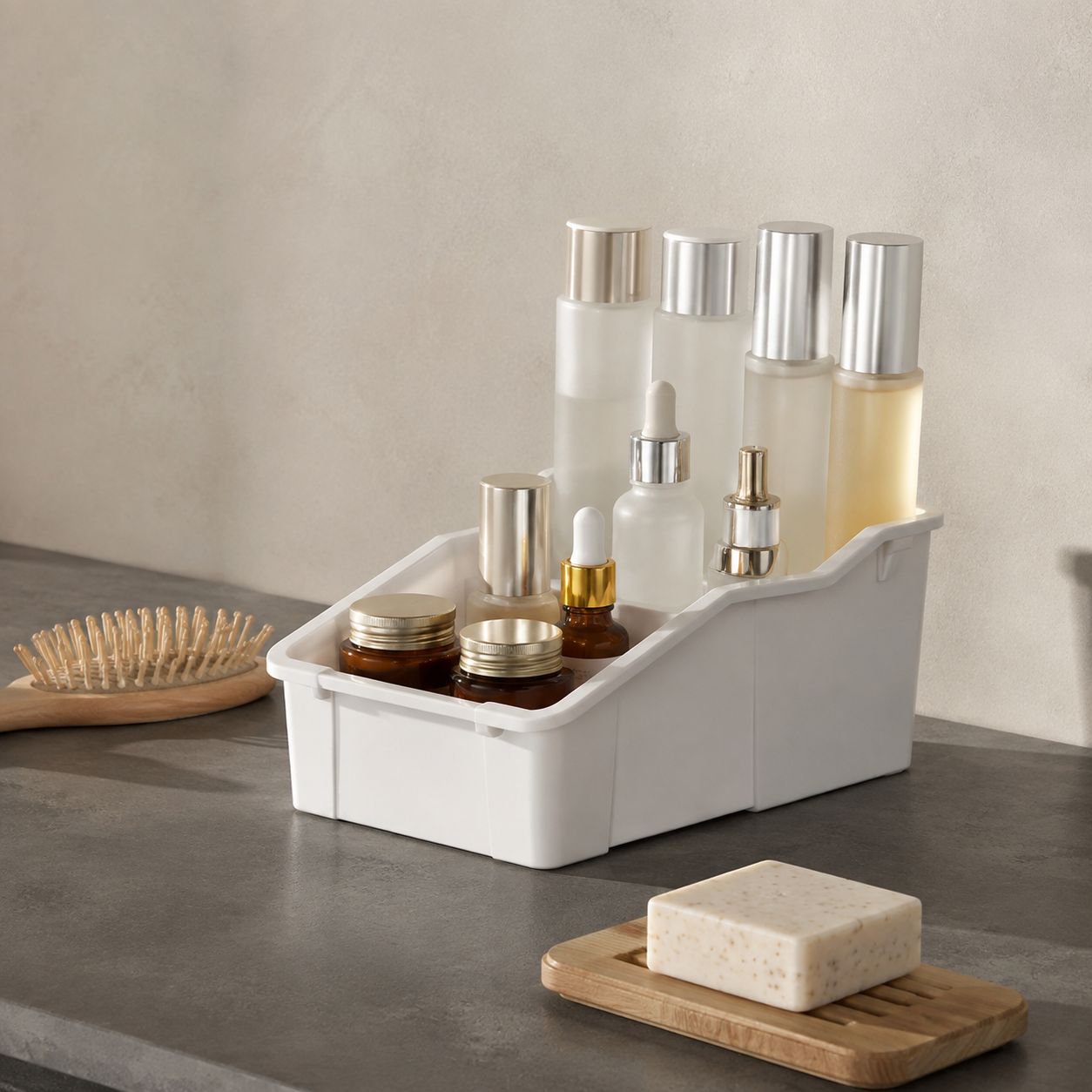 Adjustable Compartment Storage Organizer Box