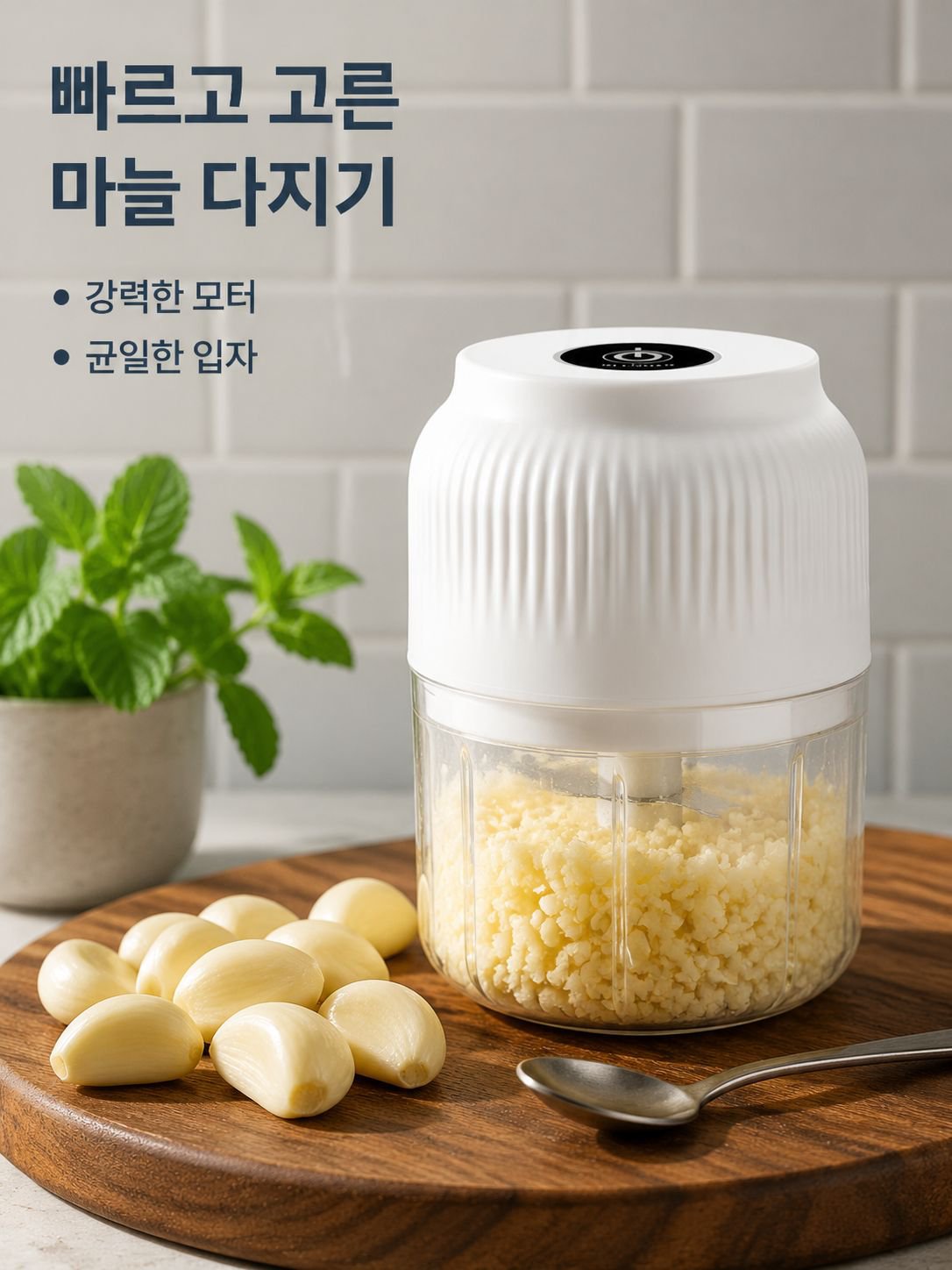 무선 다기능 고기 그라인더와 마늘 크러셔 세트