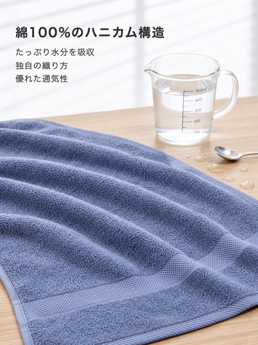 オールコットンやわらかバスタオル