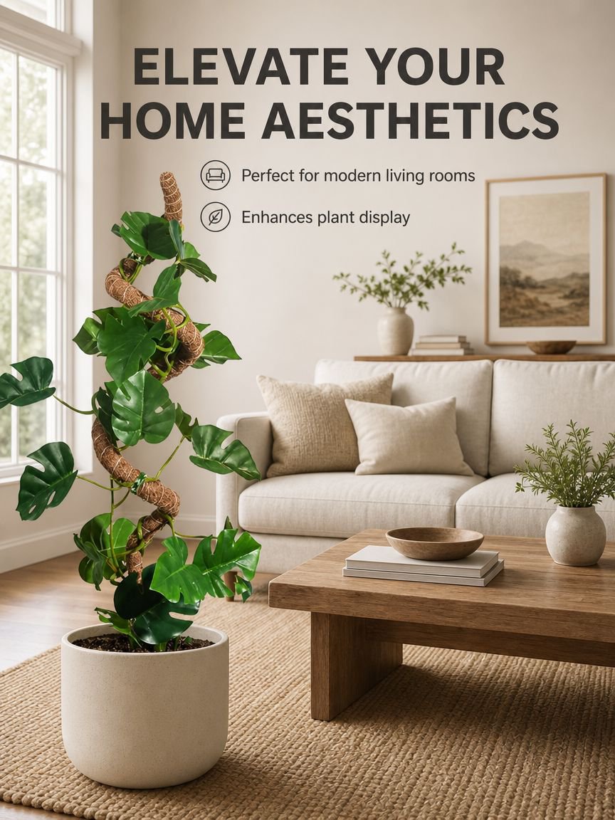 Creative Monstera support pole for indoor plants