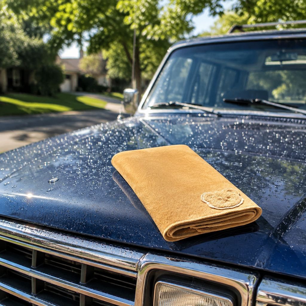 No-shedding Dual-sided Suede Towel for Car Cleaning
