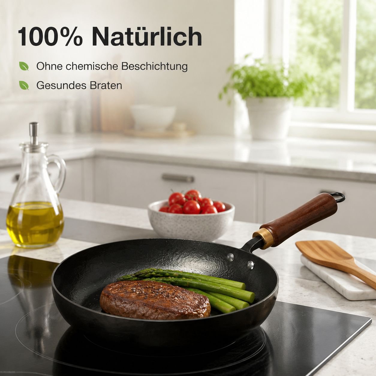 Unbeschichtete Steakpfanne