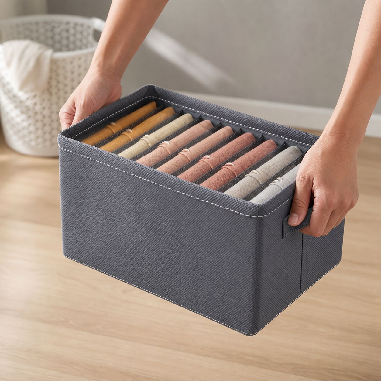 Extra-Large Foldable Storage Box for Closet and Bedroom