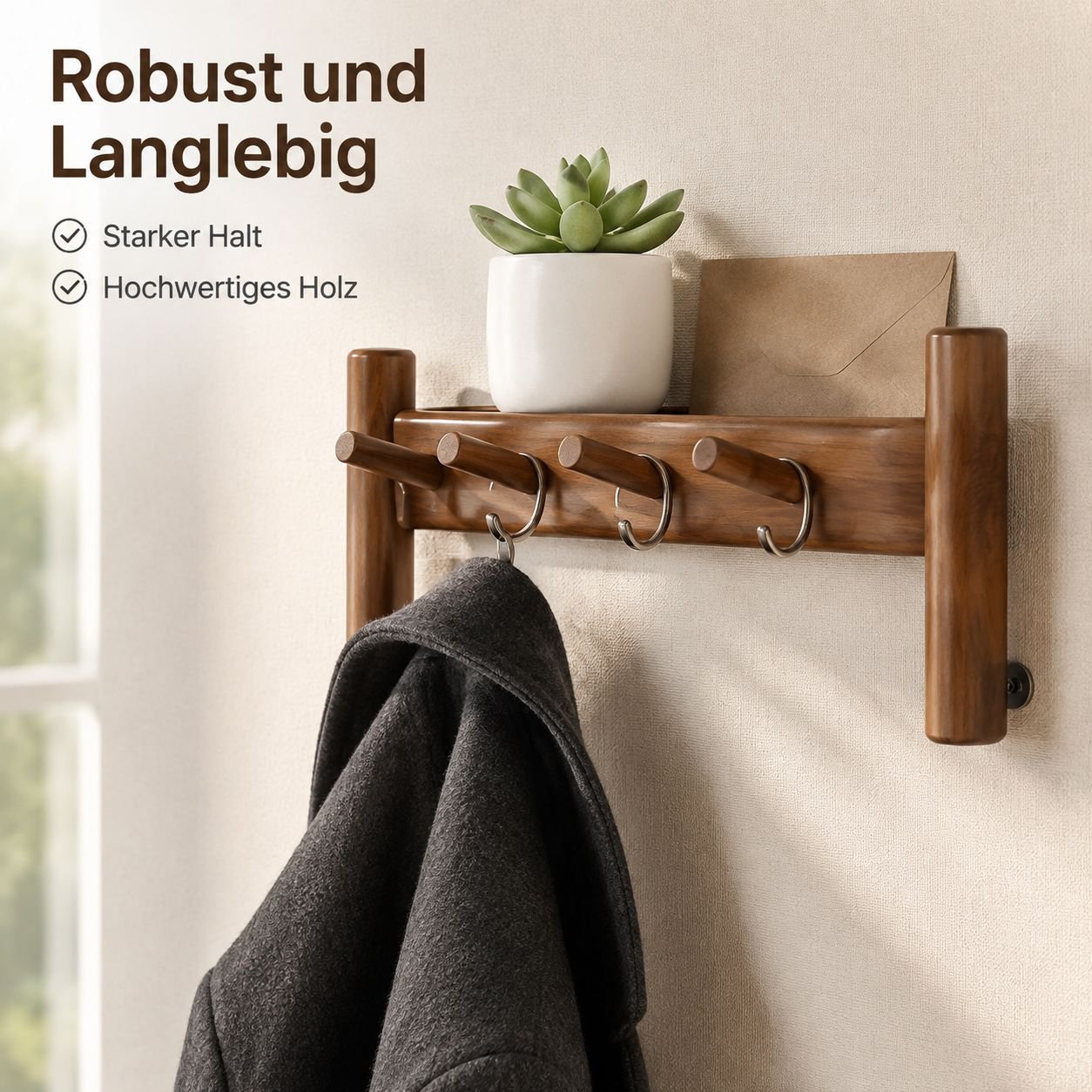 Schlüsselbrett aus Holz für den Eingangsbereich