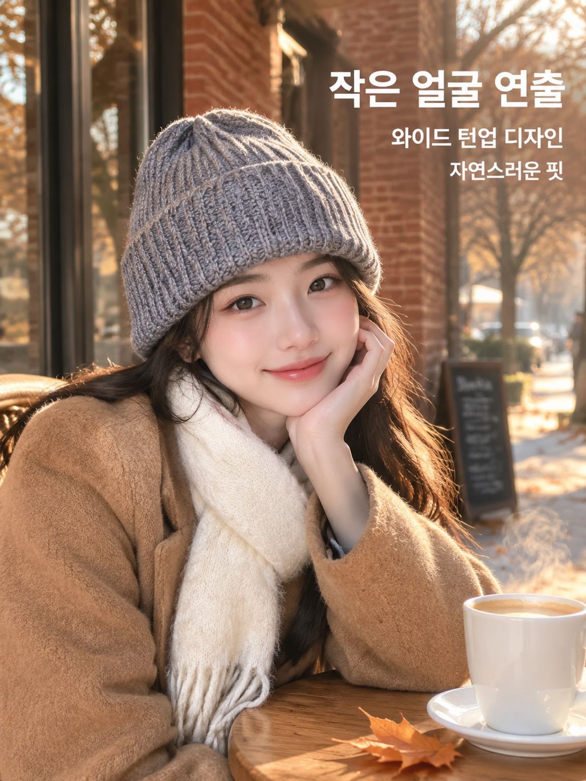 세련되고 따뜻한 여성용 니트 모자