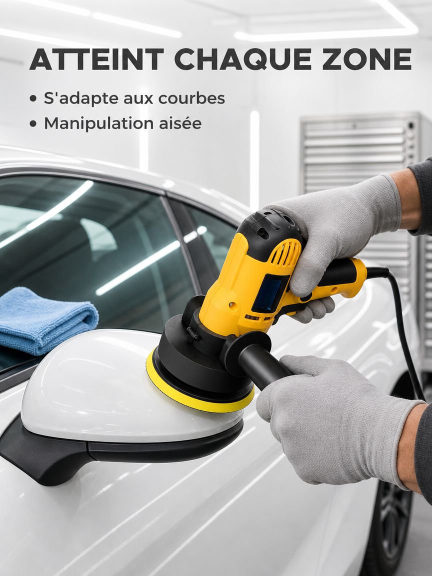 Appareil de polissage et de cirage électrique portatif pour voiture