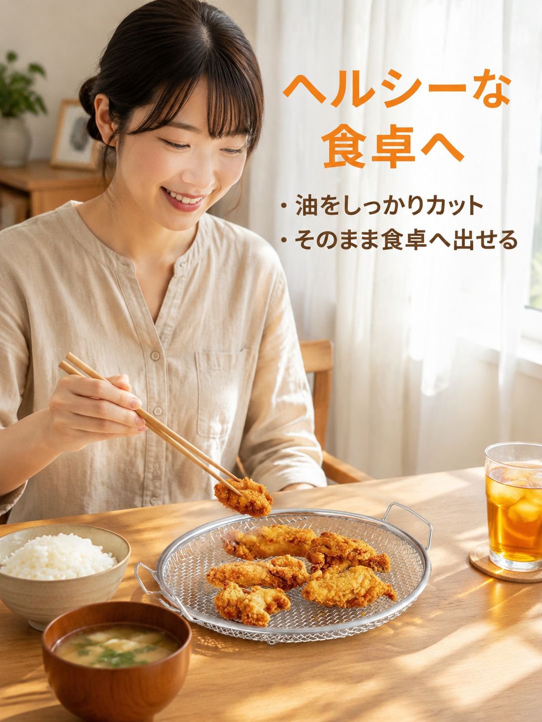 衛生的なステンレス製オイルドレイナー