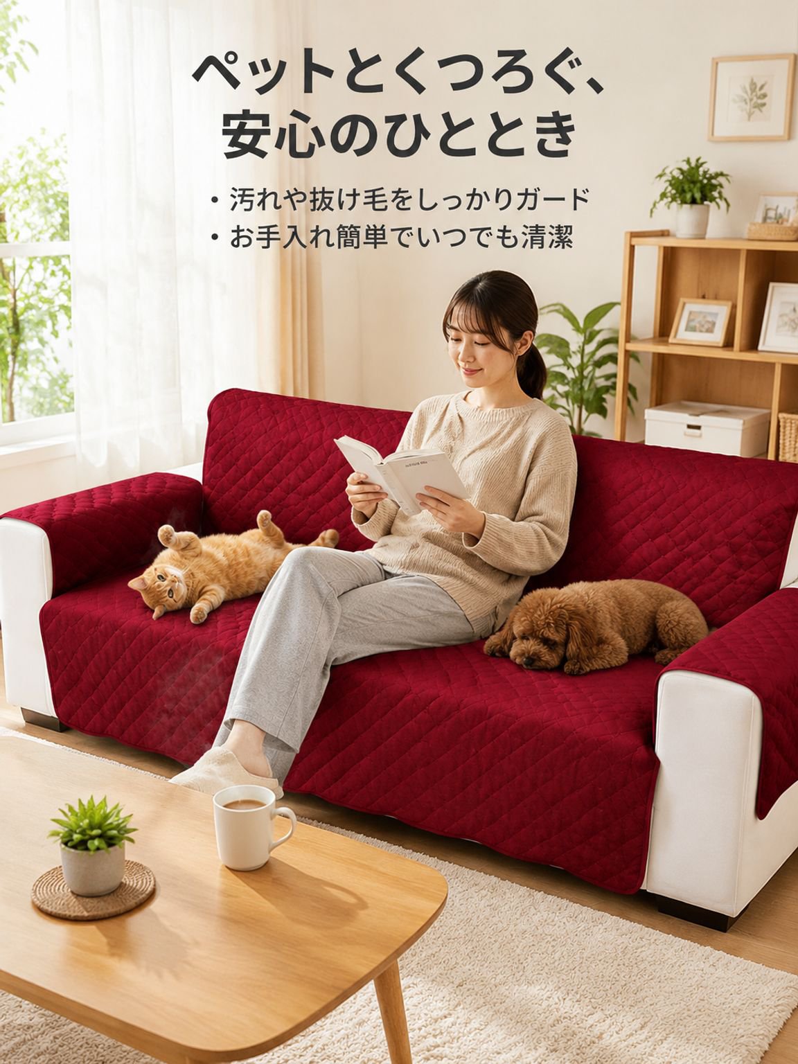 多機能ペットソファ保護カバー