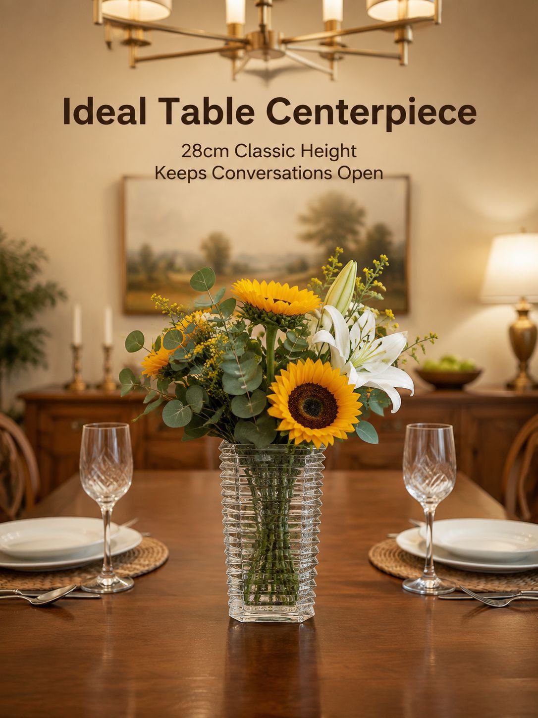 Modern Minimalist Crystal Glass Vase