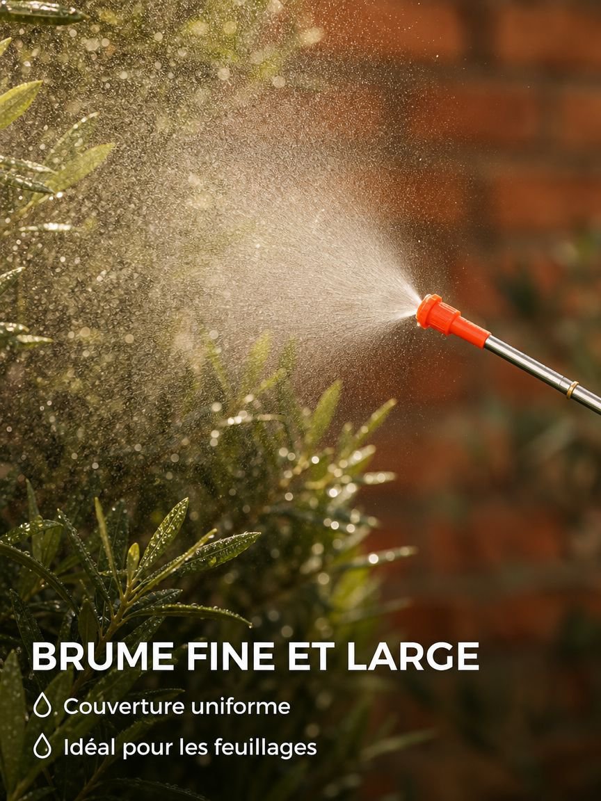 Lance de pulvérisation électrique agricole télescopique 4 mètres