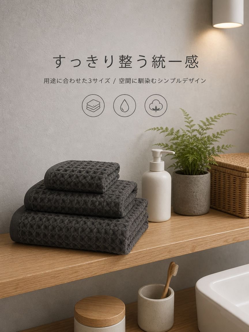 純綿のバスタオル