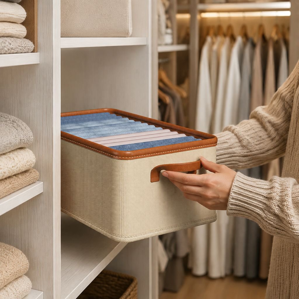Space-saving garment organizer for small closets