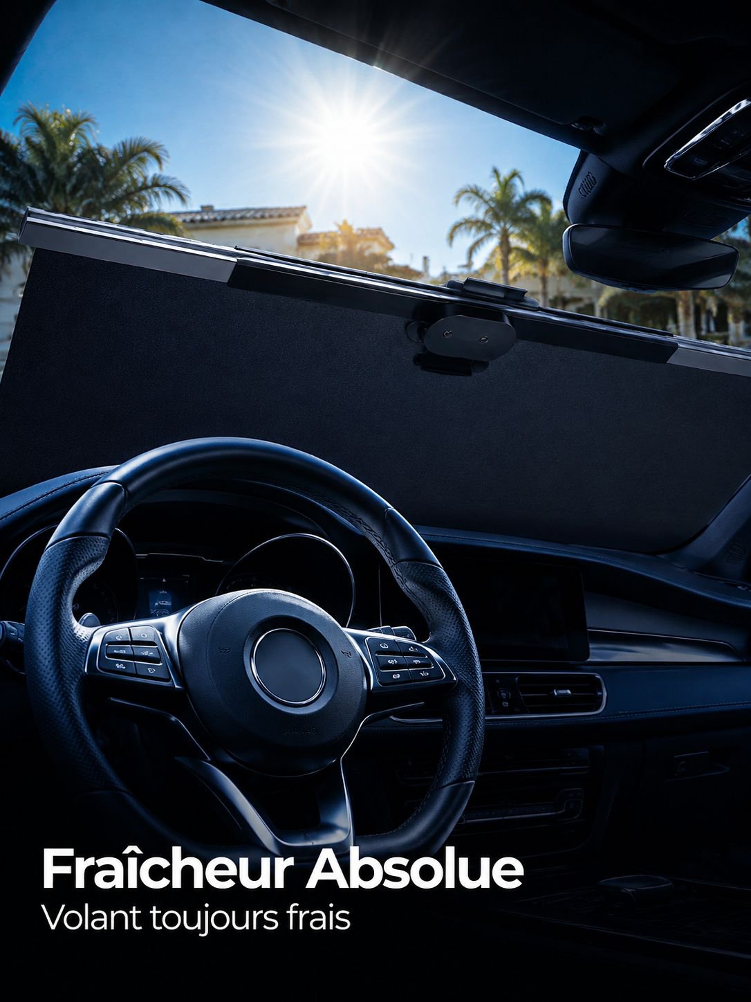 Pare-soleil rétractable automatique pour voiture, protection solaire pour voiture, rideau d'isolatio