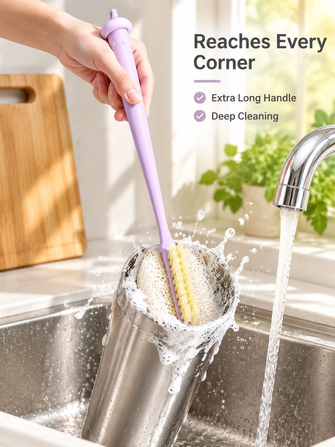 JMY-3-in-1 Long Handle Water Cup Cleaning Brush